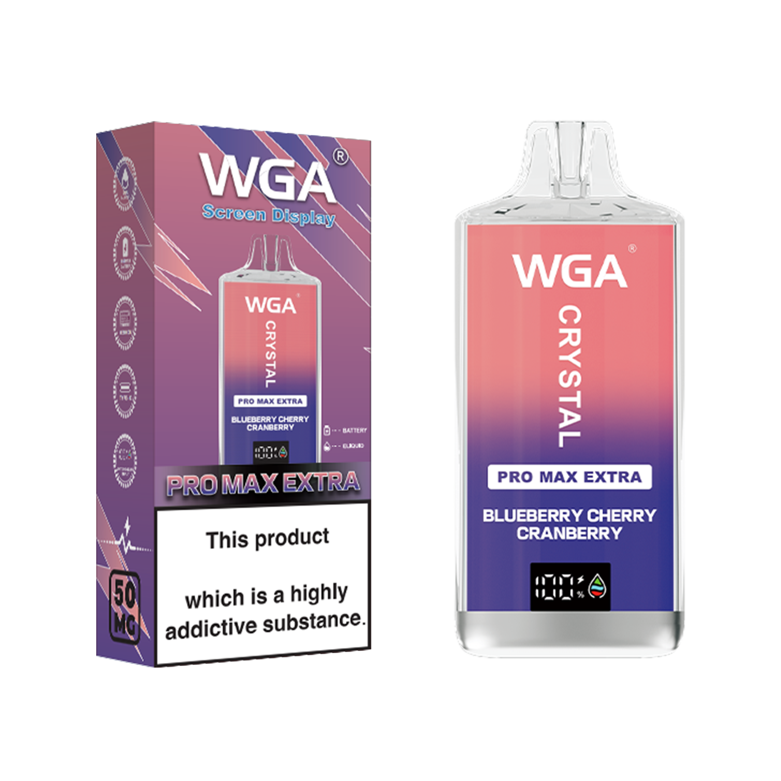 EU Warehouse WGA Crystal 15k Vape High Quality Disposable Vape China Original Vape